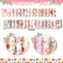 100 Pcs Cotton Fabric Patchwork Quilting Strips 2.56 Inch Precut Patchwork Roll Japanese Style Cotton Fabric Quilting Fabric Strips Craft for DIY ...