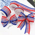 Gingham Ribbon, Red Blue White Buffalo Check, 10 Yards x 1 inch, Holiday Crafts and Decorations...