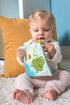 Mary Meyer Crinkle Teether Toy with Baby Paper and Squeaker, 6 x 6-Inches, Yummy Avocado (44141)...