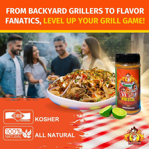 MeatSoHorny Frisky Fiesta Carne Asada BBQ Rub for Smoking and Seasoning | Brisket Rub Seasoning, Ribeye Steak, Chicken Rub, Turkey, Pork, Poultry ...