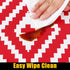 smiry Rectangle Picnic Table Cloth, Waterproof Elastic Fitted Outdoor Tablecloths for 4 Foot Tables, Wipeable Flannel Backed Vinyl Table Cover for...