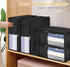 MISSLO Bed Sheet Organizers and Storage Queen/King Size Sheet Folder 4 Pack Linen Closet Organizer with Clear Window Blanket Storage Bags for Beds...