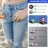12 Sets Adjustable Buttons for Jeans, 20mm No Sew Instant Metal Buttons, Removable Jean Buttons Replacement Repair Kit with Threads Rivets and Scr...