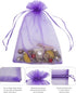 120PCS Sheer Organza Bags 5X7 inches Mesh Drawstring Gift Bags Small for Jewelry Wedding Party Baby Shower Favor Bags (Rainbow )...