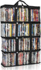 Made Easy Kit DVD Storage Bag - Clear PVC Organizer,Triple-Stitched Handles, Dividers - Stackable, Space-Saving, Fits 40 DVD Cases - Container for...