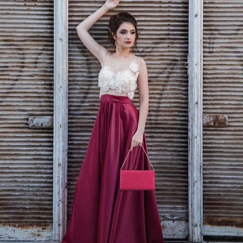UBORSE Elegant Floral Lace Clutch Purses for Women Evening Handbag Envelope Clutch Bag Wedding Prom Party Purses...