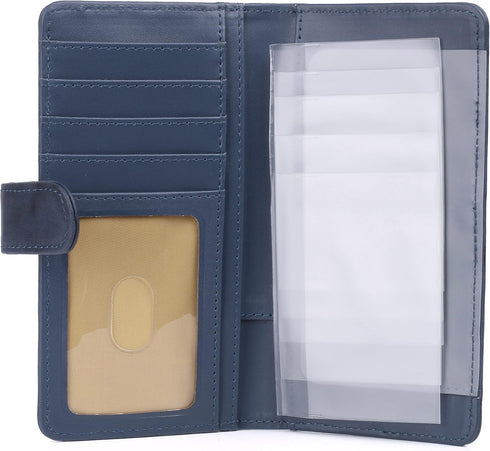 Buxton Heiress Pik Me Up - Checkbook & Credit Card Holder Wallet, Red Rfid...