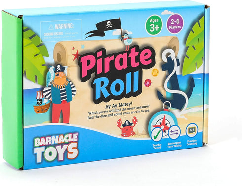 Pirate Roll - Kids Games, Toddler Board Games, Games for Kids, Preschool Games for 3 Year Olds, Kids Board Games for 4 Year Olds...