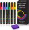 Liquid Chalk Markers Erasable for Chalkboard, Blackboard, Whiteboard, Signs, Windows, Mirror, Glass, Bistro - Dry Erase Markers, Chalk Paint Marke...