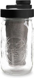 Brewing America Mason Jar Cold Brew Coffee Maker Infuser: Made in USA Wide Mouth Mason Jar with Screw Top Pour Lid, Stainless Steel Filter for Del...