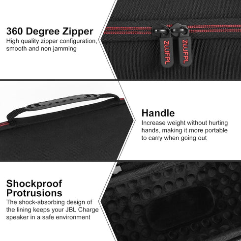 EVA Hard Case for JBL Charge 5 / Charge 4 Bluetooth Portable Speaker?Fit for JBL Charge 4 / Charge 5 Premium Travel Protective Carrying Storage Ba...