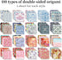 Origami Paper Kit Dobule Sided 100 Sheets 100 Colors 6 Inch Japanese Chiyo Square Easy Fold Arts Crafts DIY Handwork Origami Papers Beginner Sakur...