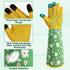 Velway Long Gardening Gloves for Women - Thorn Proof & Rose Pruning Forearm Protection Garden Gloves - Breathable Leather Long Garden Gloves Gifts...