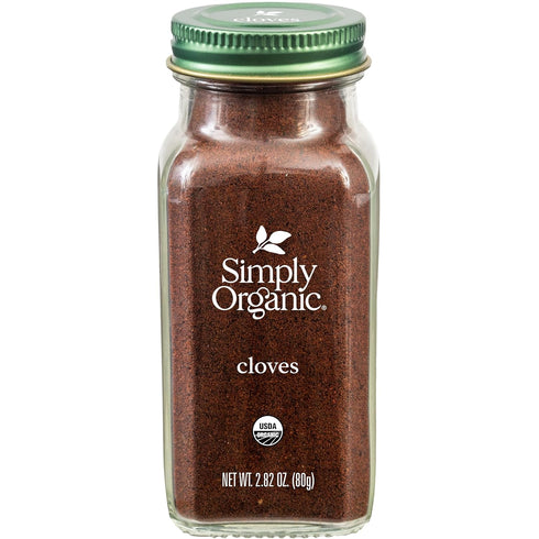 Simply Organic Ground Cloves 2.82 Ounce Jar, Pure Organic Ground Cloves, Kosher, Pungent Warm Aroma, Bittersweet & Spicy...