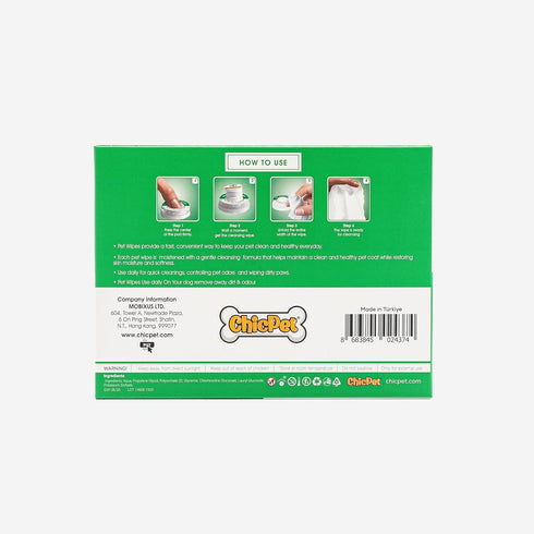 Push and User-Ready, On-The-Go Unscented Dog Wipes, Hypoallergenic Grooming Wipes Cleaning for Easy Use for Paws, Body and Butt, Pet Wipes Good fo...