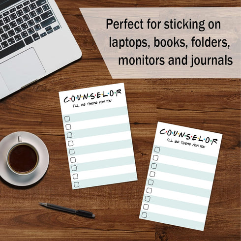 Counselor Gift - to Do List Sticky Notes | Psychologist & Mental Health Therapist List Notepad | I'll Be There for You | School Guidance Counselor...