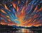 Posterizer 1 pcs- mountains, trees, night sky landscape nature 5-Landscape & Nature Art-Floral Botanical Art- Decor for Home & Office- unframed wa...
