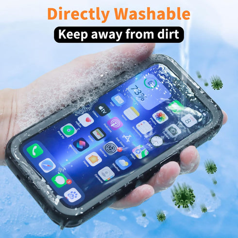 Cozycase Compatible with iPhone 12 Pro Max Case Waterproof, Built-in Screen Protector, Full Body Protective Cover, Shockproof Waterproof Case for ...