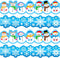 Winter Bulletin Board 78.7FT Cutout Classroom Decor Snowflake Bulletin Border Christmas Holiday Snowman Trim Border Self-Adhesive Label Sticker fo...