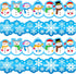 Winter Bulletin Board 78.7FT Cutout Classroom Decor Snowflake Bulletin Border Christmas Holiday Snowman Trim Border Self-Adhesive Label Sticker fo...