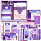 LCLAIDYDY 348 PCS Aesthetic Scrapbook Kit,Scrapbooking Supplies Kit, Junk Journal Supplies Kit with A6 Grid Notebook,Bullet Junk Journals Kit?DIY ...