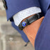 Evil Eye Bracelets for Men, Nazar Charms on a Handmade Black Leather Adjustable Wrap, Hamsa Hand Jewelry…...
