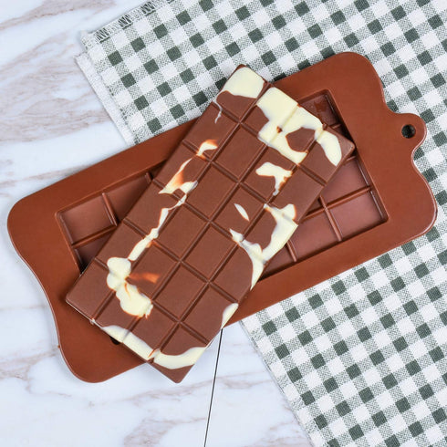 Chocolate Bar Mold Silicone - Candy Bar Molds for Chocolate Break-Apart Silicone Chocolate Molds Protein and Engery Bar Silicone Molds Pack of 4...