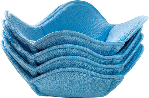 Microwave Bowl Cozy Huggers Set of 4 – Durable and Reliable – for Hot and Cold Bowls, Plates and Dishes Bowl Holder for Microwave – Bowl Cozies Id...