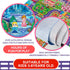 Oriate Kids Toy Dream Play Mat, Princess Castle Girls Pink Kids Playmat, Parent-Kid Interaction Pretend Game Mat for Playroom Classroom Bedroom Fl...