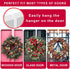 2 Pack Solid Wreath Hanger for Front Door Window Wreath Hooks Holder Over The Door Metal Hook Hangers (White, 12 inch)...