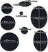OIIKI Puffer Down Jacket Repair Patch Kit 40pcs, Black Nylon Fabric Repair Patch Self Adhesive Waterproof Stick On Patches Tape for Coat Clothing ...