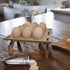 Stackable Wooden Egg Holder Countertop Egg Organizer for Fresh Eggs,Rustic Double Layer Egg Tray Rack Gathering 24 Eggs Display Stand for Home Kit...