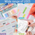 Sticky Tabs 800pcs Strip Index Tabs Page Markers Book Tabs Note Tabs Colorful Tabs Page Tabs Book Flags Writable Page Sticky Notes for Page Markin...