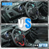 X AUTOHAUX 3pcs ABS Plastic Red Interior Steering Wheel Cover Trim Set for Subaru Forester Ascent 2019-2021 Inner Decoration Auto Accessories...