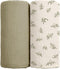 Baby Muslin Swaddle Blankets: Soft Receiving Blanket for Newborn - Cotton Swaddling Blanket for Neutral 2Pack(Leaf Autumn)...