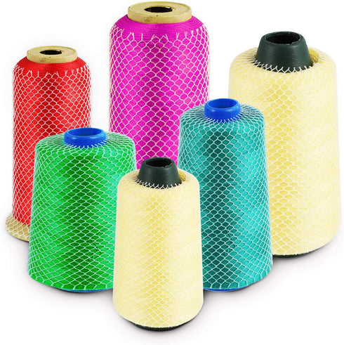 Honoson Thread Netting Thread Spool Net Sewing Embroidery Netting for Makeup Brushes Mesh Spool Saver for Winding Embroidery Quilting Machine Wine...