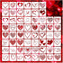 Small Heart Stencils for Painting on Wood Stone Reusable Love Stencils for Adults on Wood Fabric Rock Card Art Paint Wall Furniture Home Decor...