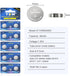 371 SR920SW Battery AG6 370 371 V371 1.55V Silver Oxide Batteries Replacement for Watch Button Coin Battery 20 Pack...