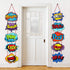 Poen Hero Themed Party Decorations Large Hero Action Sign Fun Cutouts Super Theme Birthday Baby Shower Party Supplies Back to School Classroom Dec...