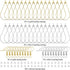 240PCS Earrings Beading Hoop Teardrop Beading Earring Hoops Beading Hoop Earring Finding Components for DIY Jewelry Making 100PCS Earring Hooks 10...