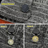 Crystal Cufflink Button Covers for Men Shirt Silver Gold Black Cufflinks Gifts for Wedding Party Business 17.5MM Metal Button Cover for Women...