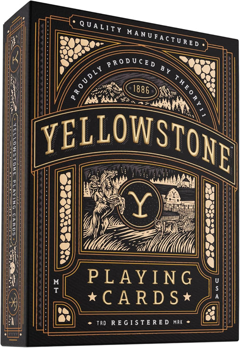 theory11 Yellowstone Premium Playing Cards, Poker Size Standard Index, Luxury Playing Cards...