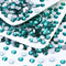 Flatback Crystal Rhinestones Round Gems for Nail Art and Craft Clothes Glue Fix, Green Zircon (2.7-2.8mm) SS10/1440PCS...