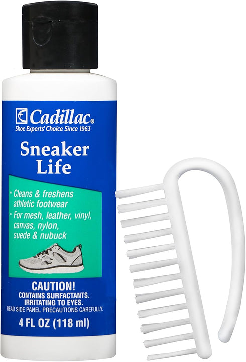 Cadillac Sneaker Life - Athletic Shoe Cleaning Kit - Premium Cleaner + Brush for Whites, Suede, Leather, Canvas, Nubuck Boots and More...