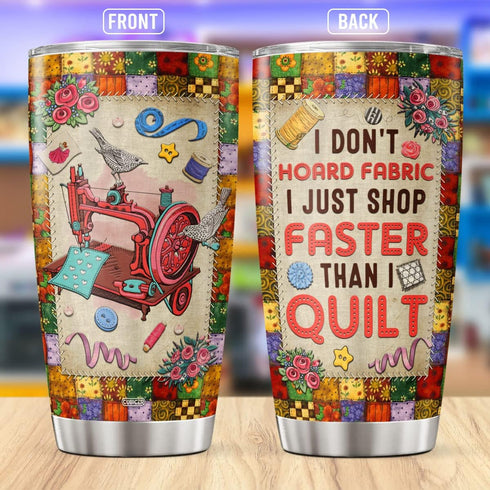 Sewing Coffee Tumbler For Women Girls Mother 20 Oz Double Walled Stainless Steel Mug For Sewers Inspiration Gifts For Birthday Party Quilting Trav...