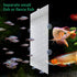 2 Pack Fish Tank Divider, Plastic Grid Cuttable Grid Plate Fish Separator with 12 Suction Cups DIY Designed Clear Easy to Bent 17 * 13in...