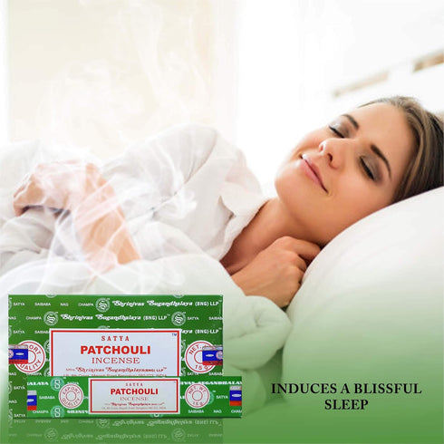 Satya Nag Champa Patchouli Incense Sticks, 12 Count...
