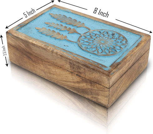 Great Birthday Gift Ideas Handmade Decorative Wooden Dream Catcher Jewelry Box Jewelry Organizer Keepsake Box Treasure Chest Trinket Holder Watch ...