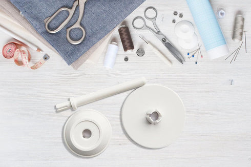 YICBOR 3Pcs Spool Pin Cap Set, Including Spool Pin #064083, Spool Cap #822020503, Spool Cap #79070, for Janome, Elna, Babylock, Kenmore, Bernette,...