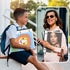 WOT I Telescoping 3 Ring Binder 1 Inch 1PC - White, Flexible Binder with Expandable Spine+Customized Front Cover+Clear Catalog Pocket, Holds 225 S...